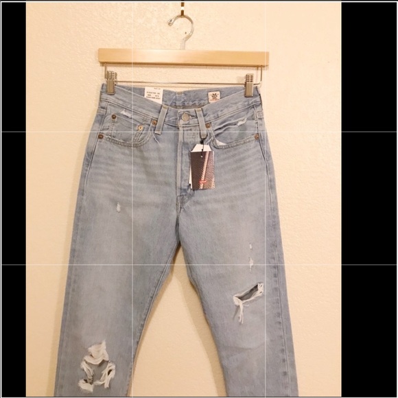 Levi’s 501 skinny - light destructed wash - Picture 5 of 6